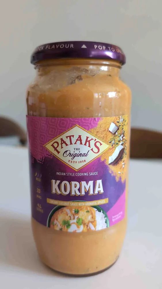 Indian style cooking sauce Korma