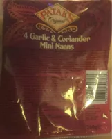 4 Garlic & Coriander Mini Naans