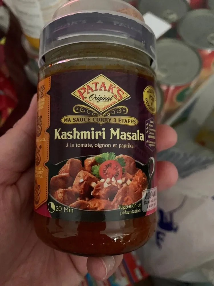 Sauce curry 3 etapes kashmiri masala