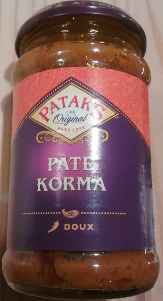 Pâte Korma