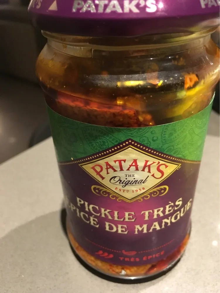 Pickle très épicé de mangue
