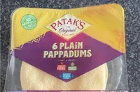 6 plain pappadums