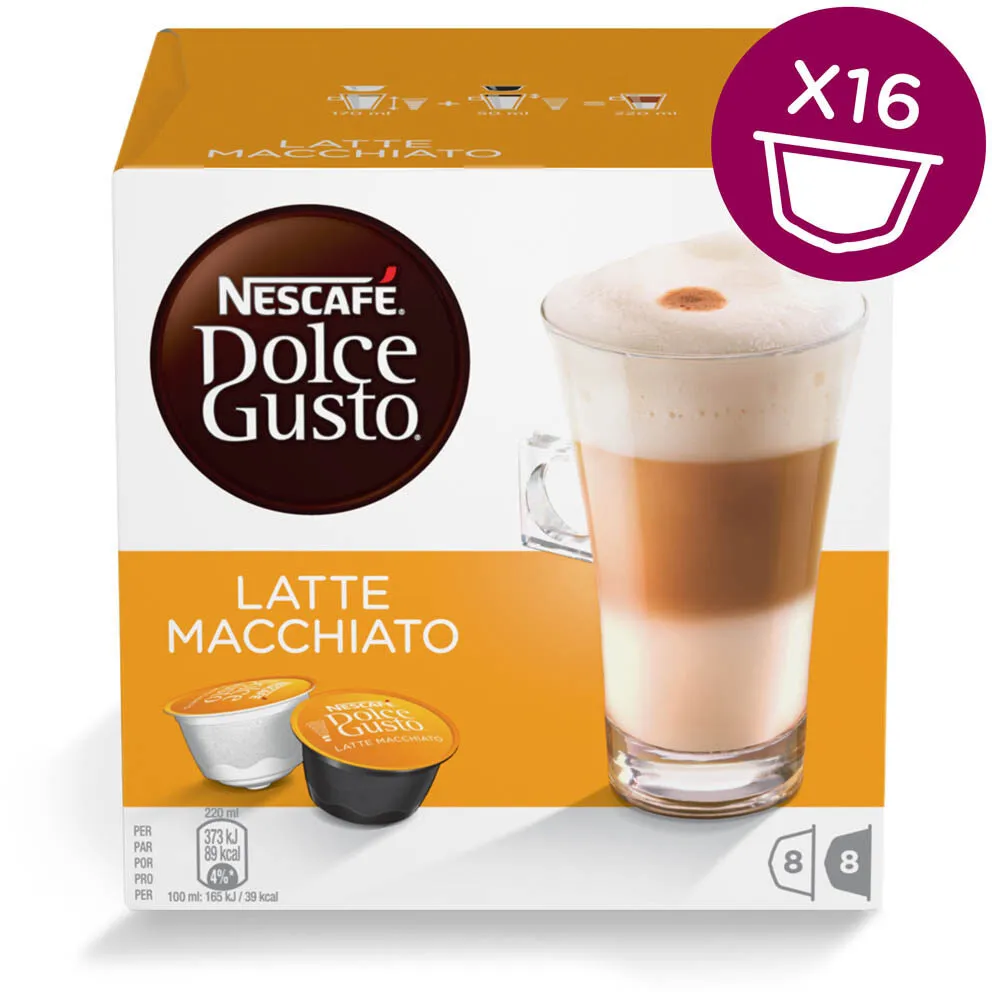 Capsules NESCAFE Dolce Gusto Latte Macchiato 16 Capsules