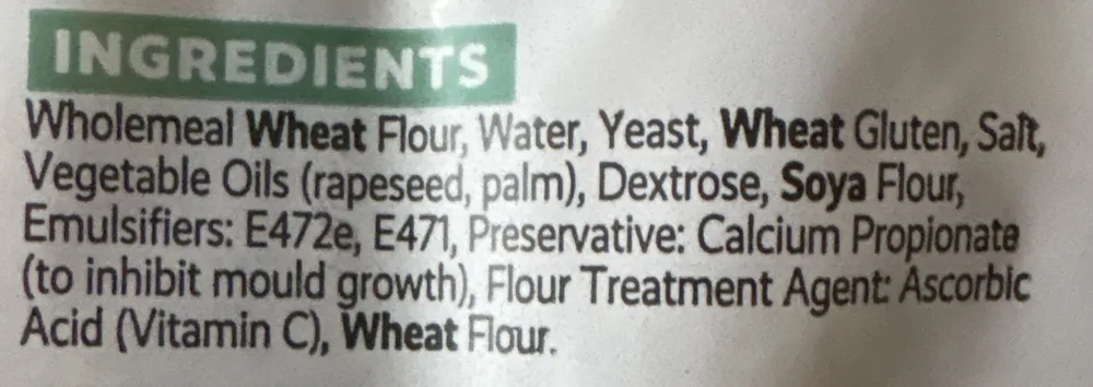 Roberts 4 Wholemeal Rolls