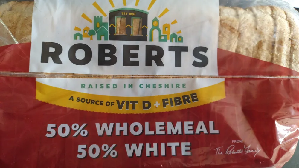 50% Wholemeal, 50% White