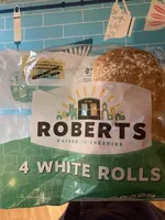 4 White Rolls