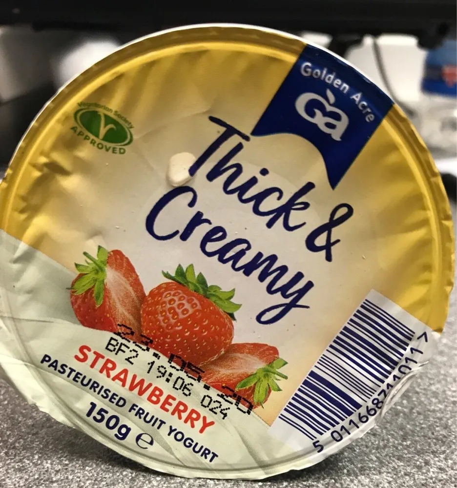 Golden Acre thick snd creamy pasteurised yoghurt