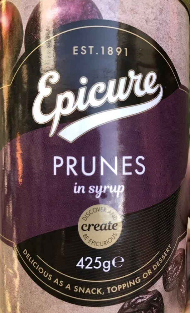 Prunes in syrop