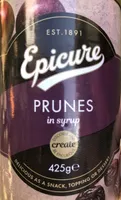 Prunes in syrop