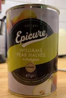 Epicure Pear Halves In Fruit Juice