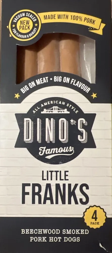 LITTLE FRANKS BEECHWOOD SMOKED PORK HOT DOGS