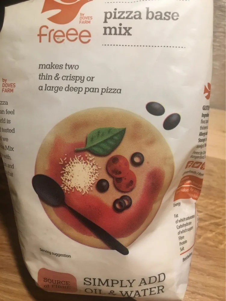 Pizza base mix