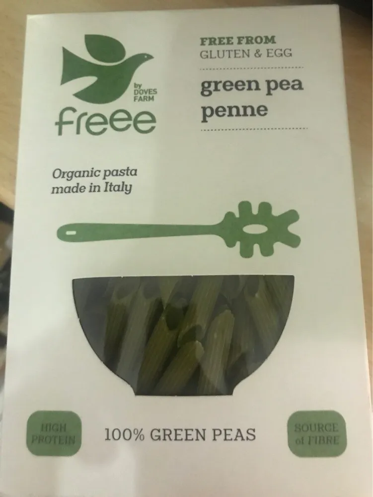 Green pea penne