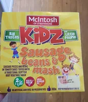 Kids sausage, beans & mash