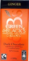 Green & black's organic chocolate bar ginger