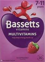 Bassetts Multivitamin & Omega 3, Raspberry 7-11 Years X30