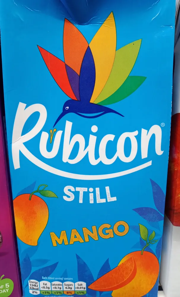 Rubicon Juice Drink Mango 1ltr