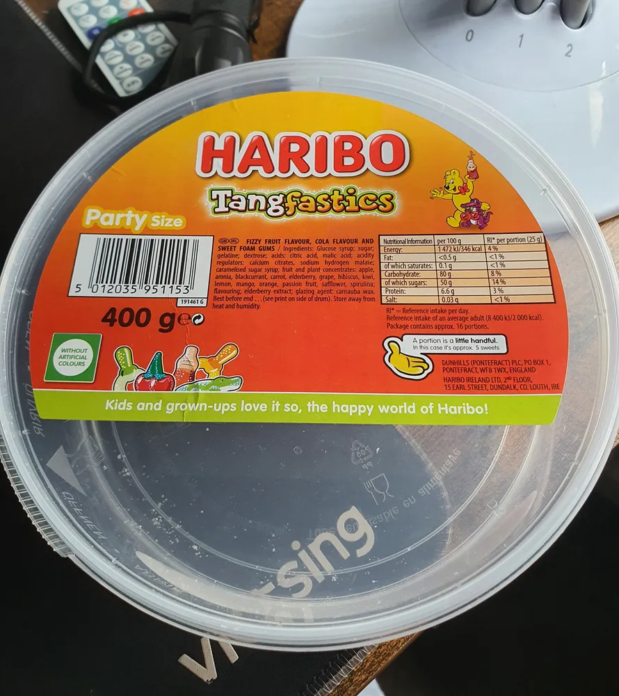 Haribo Tangfastics 400G
