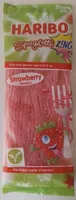Fizzy strawberry flavour gums