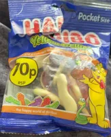 Pocket Size HARIBO Yellow Belles Kids and grown-up