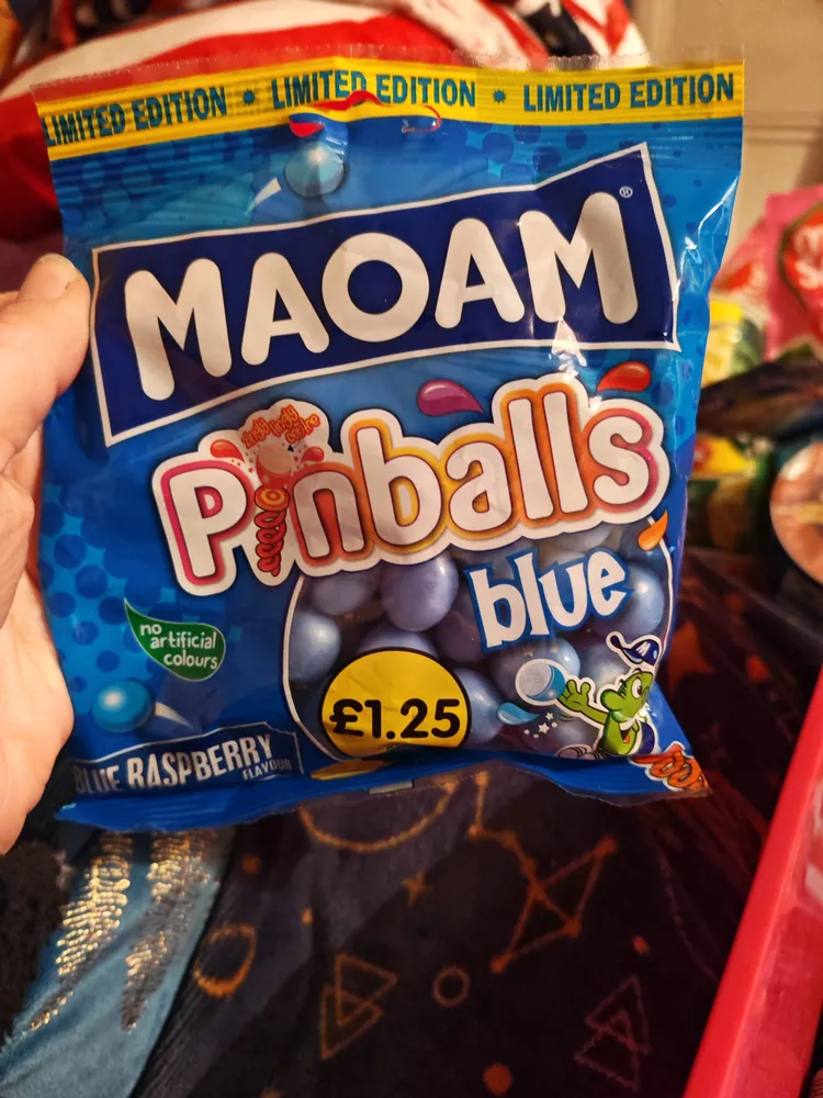Blue raspberry pinballs