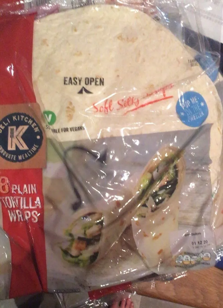 Plain Tortilla Wraps