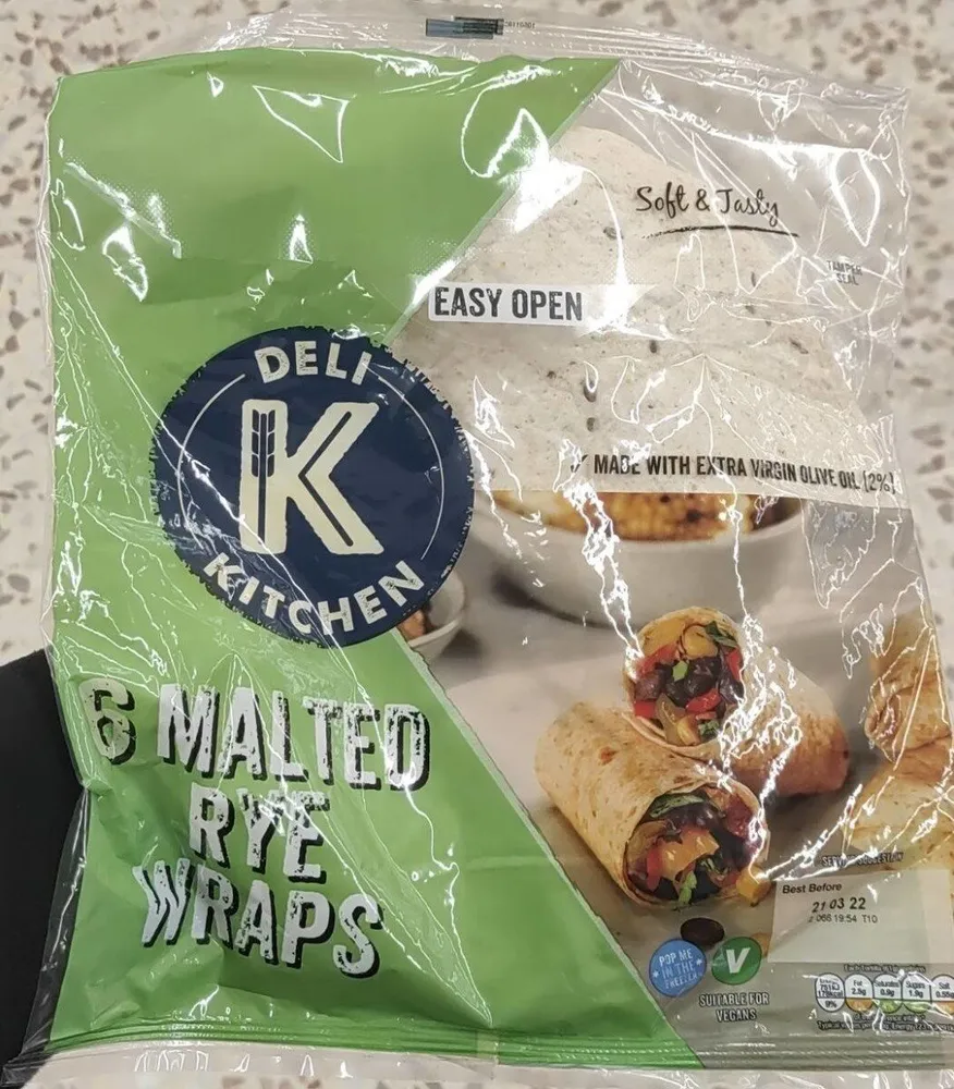 Malted rye wraps