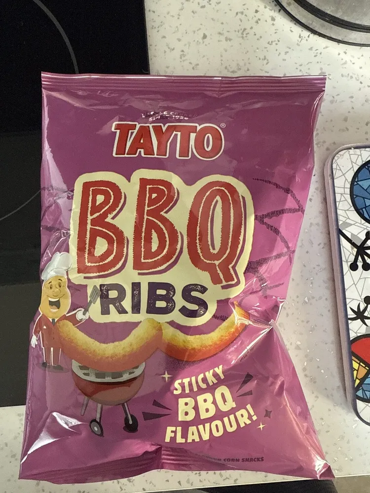 1956 TAYTO BBQ RIBS STLEKY BBQ FLAVOUR! SHACKS