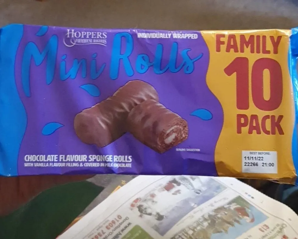 Chocolate Flavour Sponge Rolls