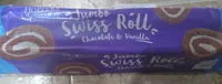 Jumbo swiss rollo chocolate and vanilla