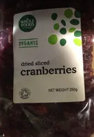 Dried sliced cranberries