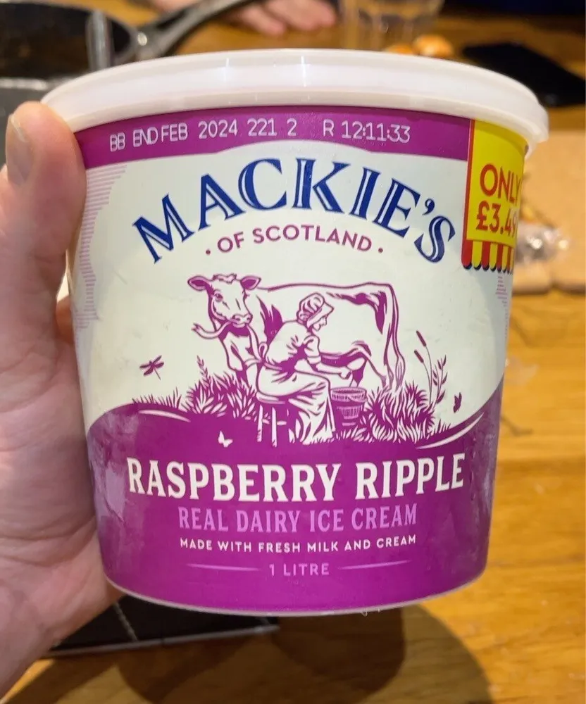 Raspberry Ripple Ice Cream