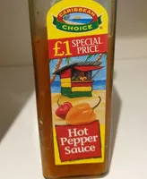 Caribbean choice hot pepper sauce