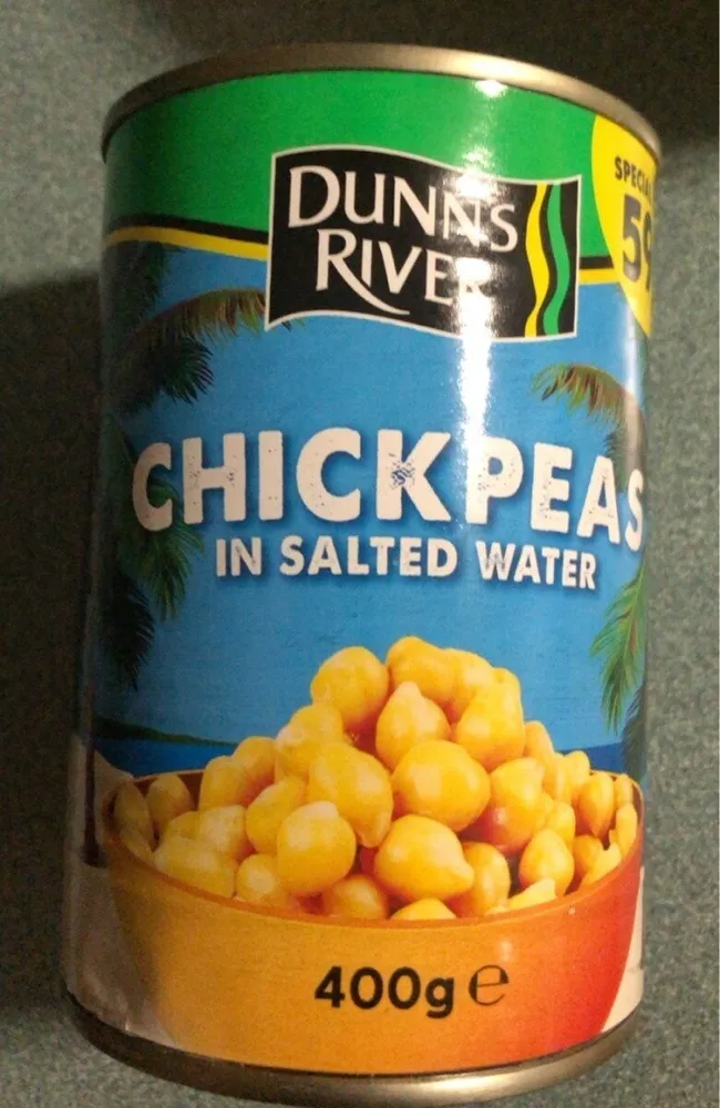 Chickpeas in salted water