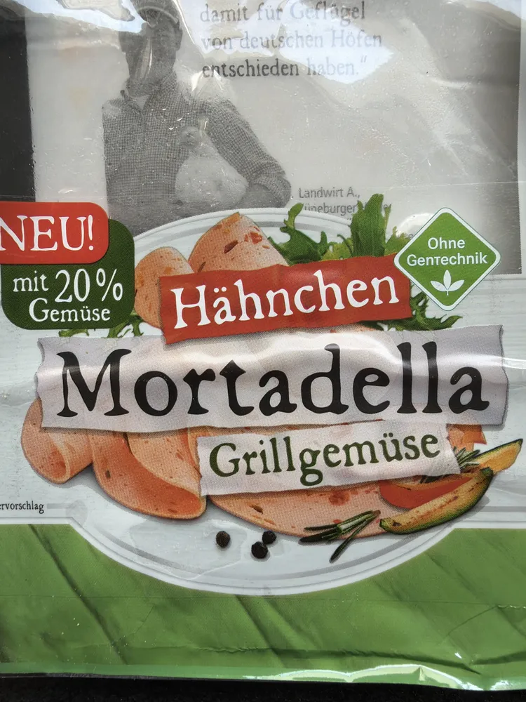 Hähnchen Mortadella Grillgemüse