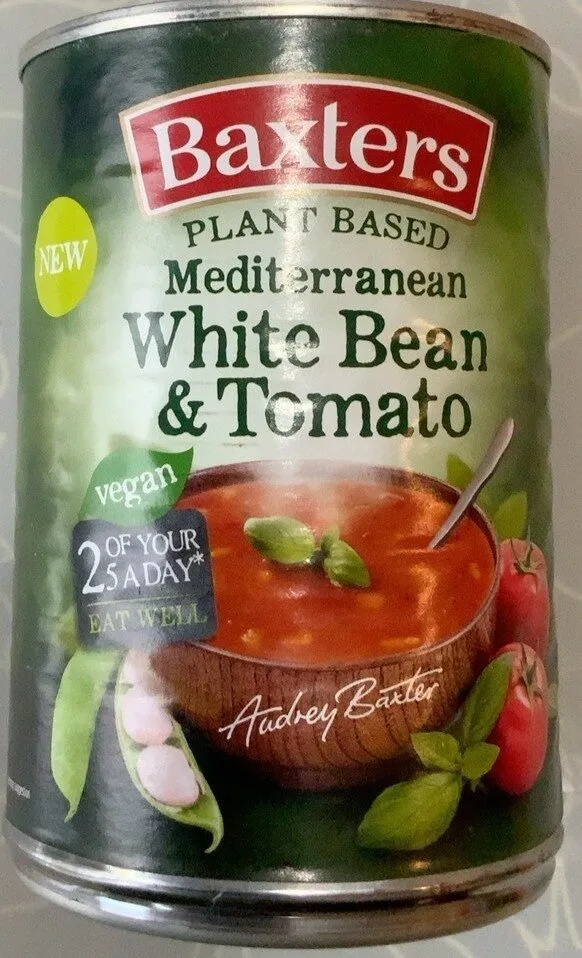 Plant based mediterranean White Bean & Tomato Soup