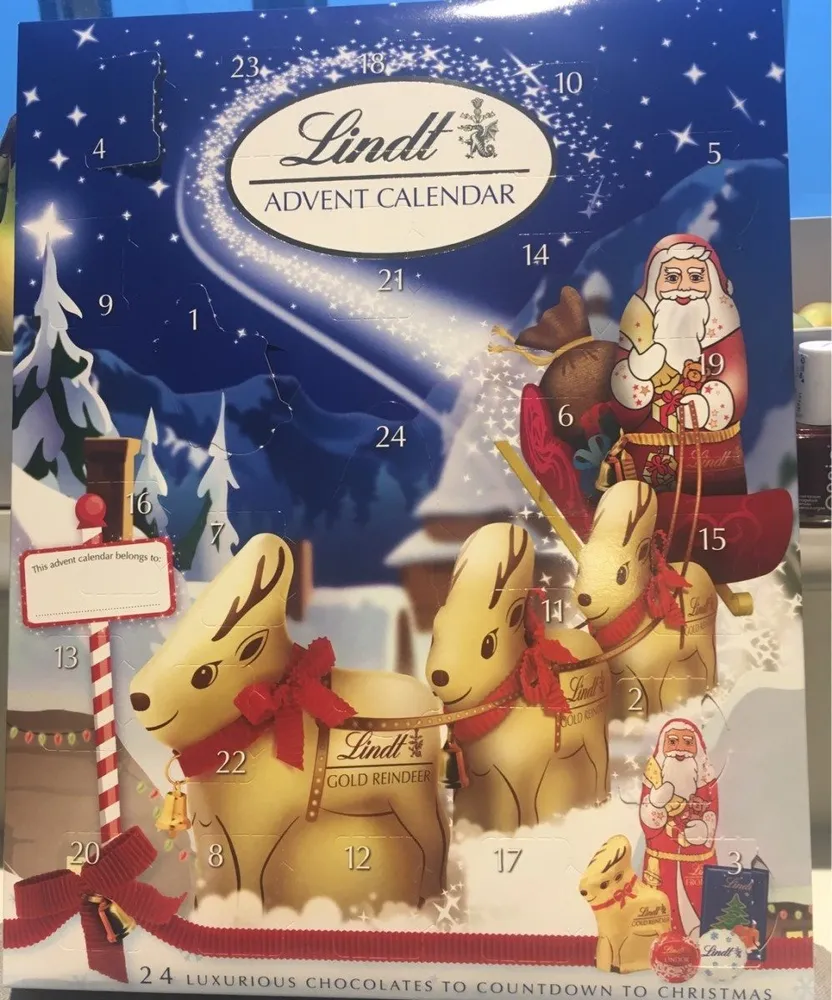 Lindt And Sprungli Advent Calendar 160G