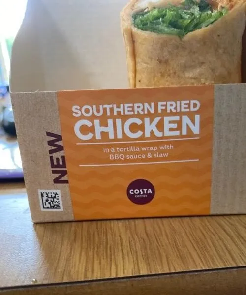 Southern fried chicken wrap