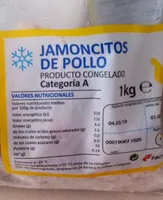 Jamoncitos de pollo congelados