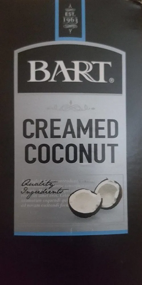 creamed coconut