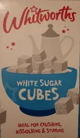 white sugar cubes