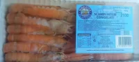 Scampi interi congelati
