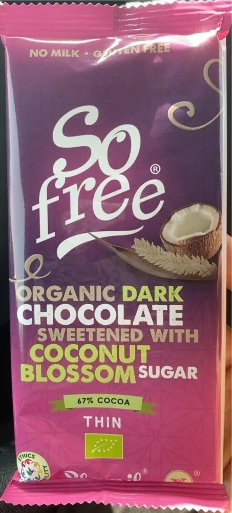 Dark Chocolate with Coconut blossom sugar