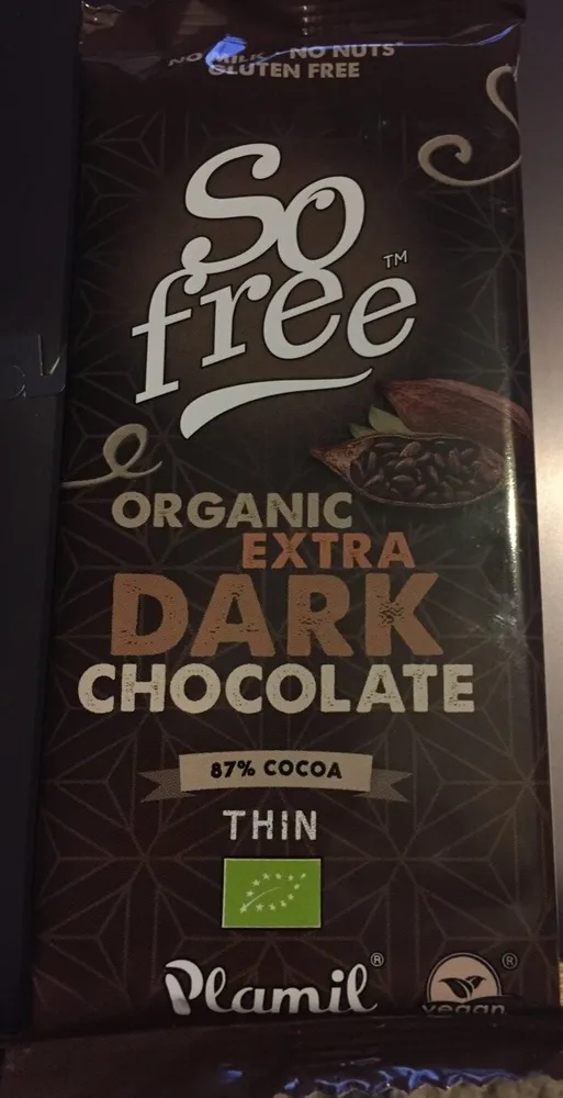 So free chocolate ecológico extra negro cacao