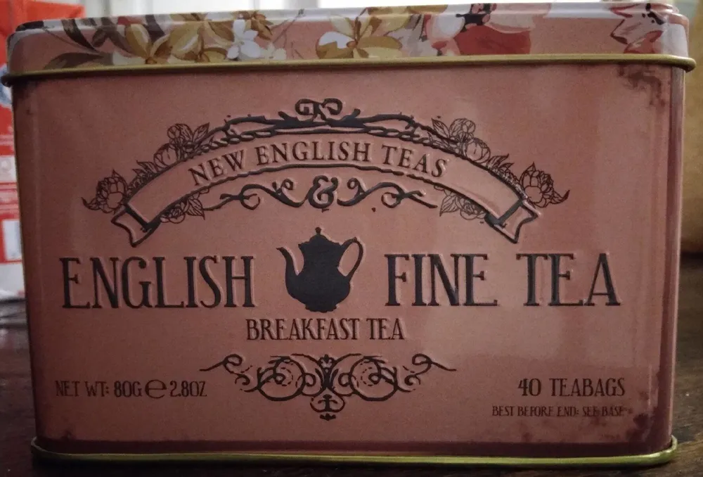 English Breakfast Tea 40 Tea Bags In Memorabilia Pink Gift Tin