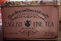 English Breakfast Tea 40 Tea Bags In Memorabilia Pink Gift Tin