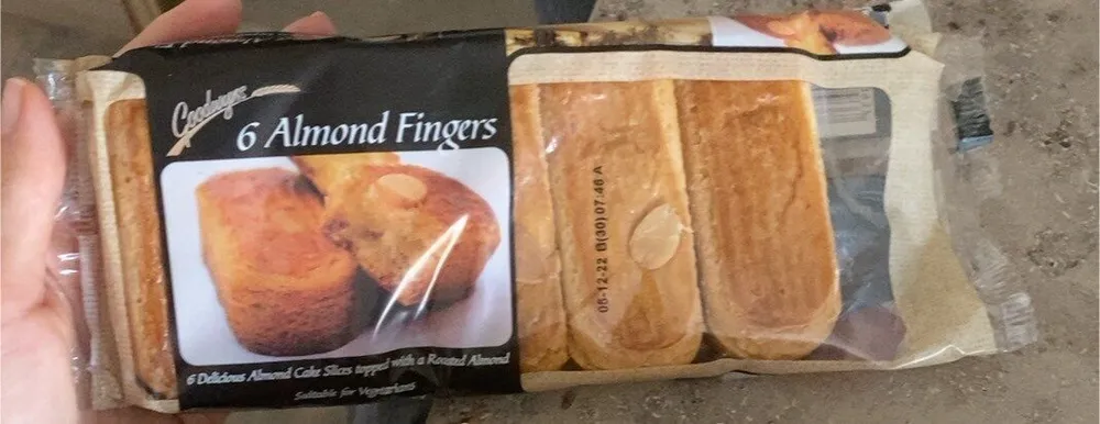 6 almond fingers