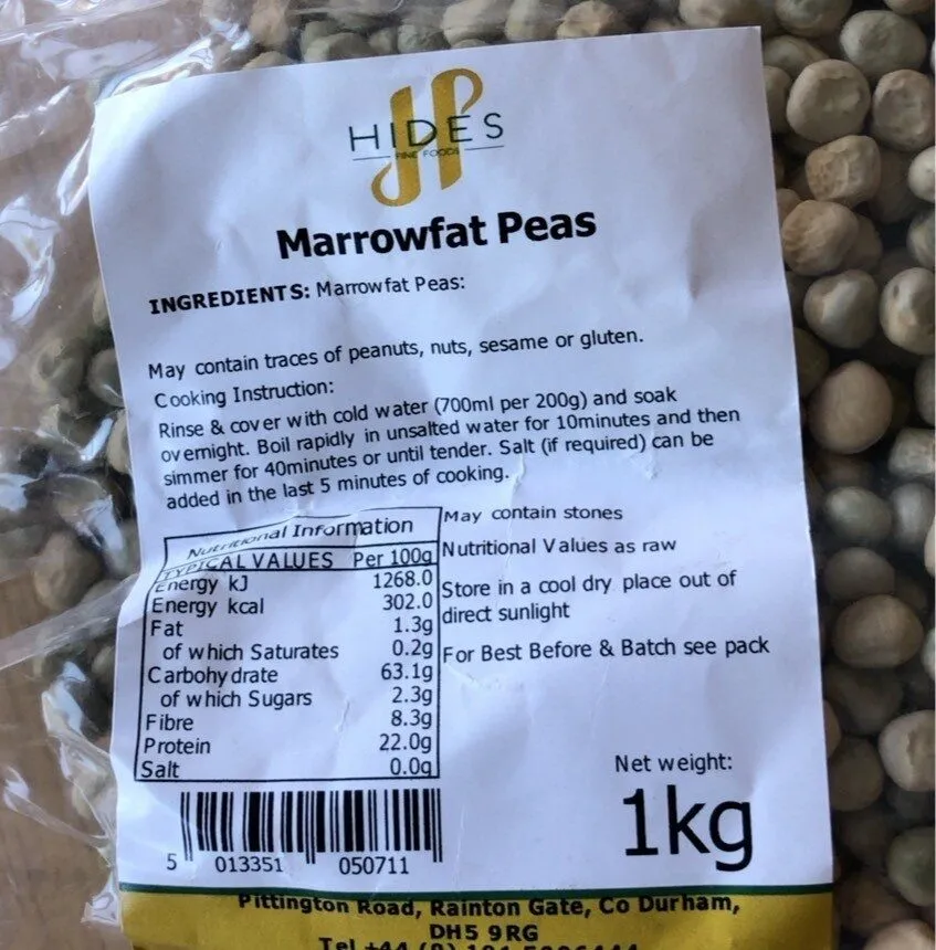 Marrowfat peas