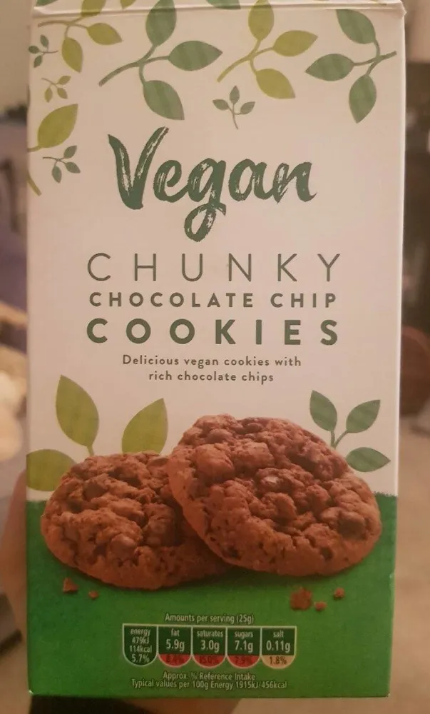 Vegan Chunky Chocolate Chip Cookies