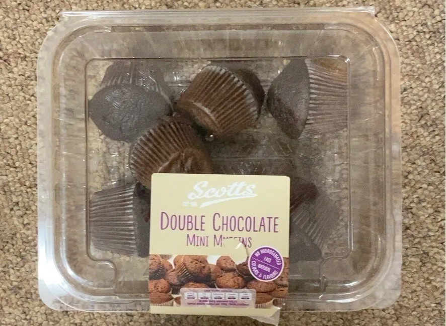 Double chocolate mini muffins